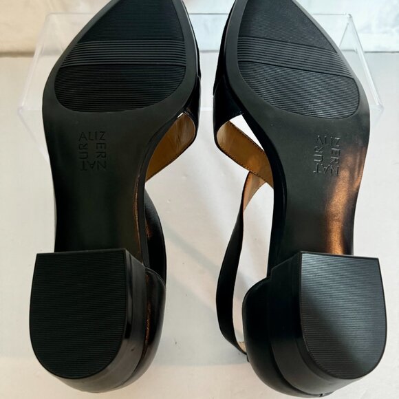 Naturalizer Women's Black Blakely Sandals Size 8.5 Ankle Strap 1" Block Heel Buc - Picture 10 of 13